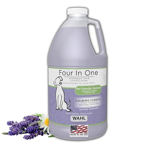 USA 4-in-1 Calming Pet Shampoo for Dogs, Lavender Chamomile, 64 oz (64 Ounce)