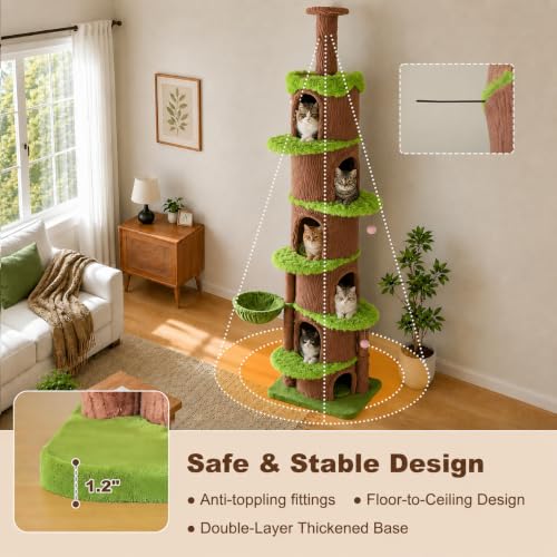 Magic Forest Floor (Brown / 96.8"-116.5" Forest Cat Tree)