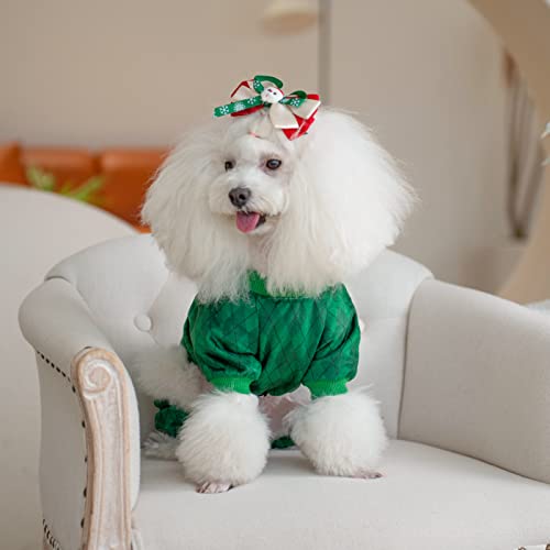 Dog St.Patrick's Day Pajamas Puppy Onesies Small Dogs Soft Pjs Coat Cat Apparel Comfy Pet Clothes Outfit Doggie Bodysuit (Small / Mister Lucky)