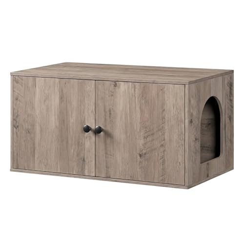Cat Litter Box Enclosure (Greige)