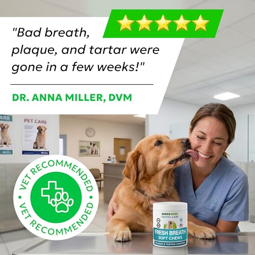 Dog Teeth Breath Freshener Chews (Breath Aid Probiotics / 90 Dental Care Chews)