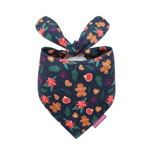 Luxury Pet Birthday Bandanas (Gingerbread & Figs / Large)