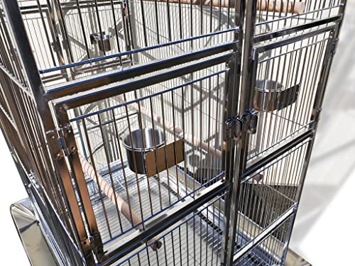 Large Indoor Outdoor 50" x 36" x 76" Stainless Steel Bird