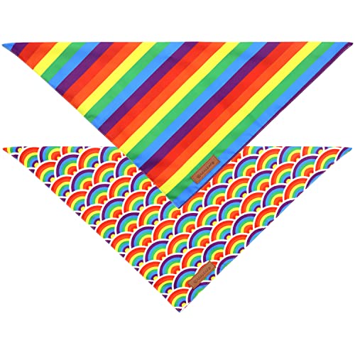 Pride Dog Bandanas 2 Pack (Pride Day / Large)