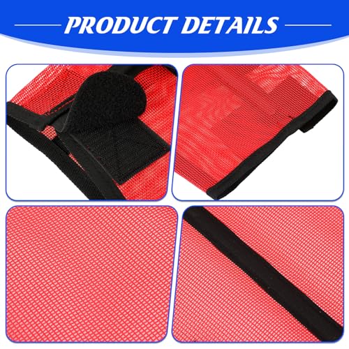 8 Pcs UV Mesh Horse Fly Boots (Red, Rose Red)
