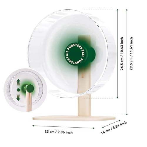 Super Silent Hamster Wheel 10.2 Inch (Avocado Green / Medium(10.4 inch))