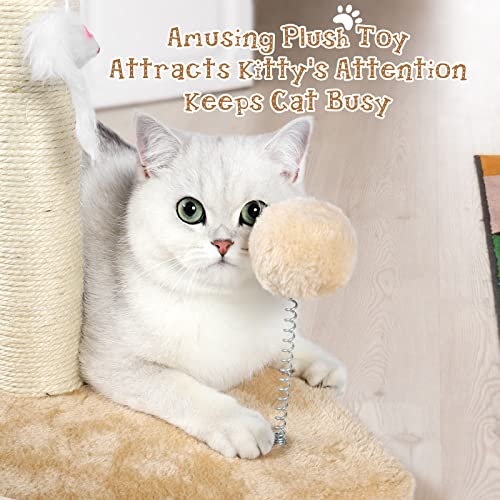 32" Tall Sisal Cat Scratching Posts Tree for Indoor Cats Adults