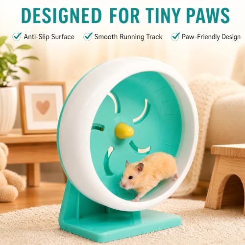 7 Inch Silent Hamster Exercise Wheel with Stand