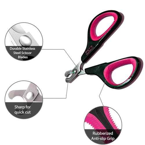 Cat Nail Clippers by Pet Republique (Black & Pink)