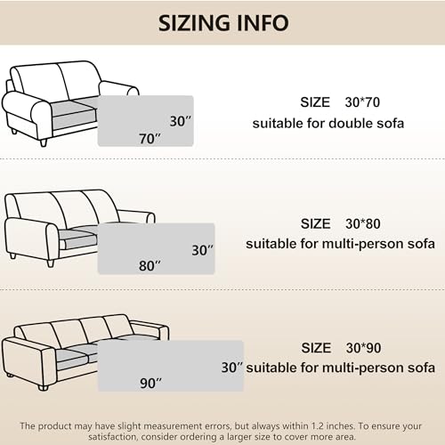 Waterproof Pet Couch Cover (30x80 Inch (Pack of 1) / Dark Coffee/Light Coffee)