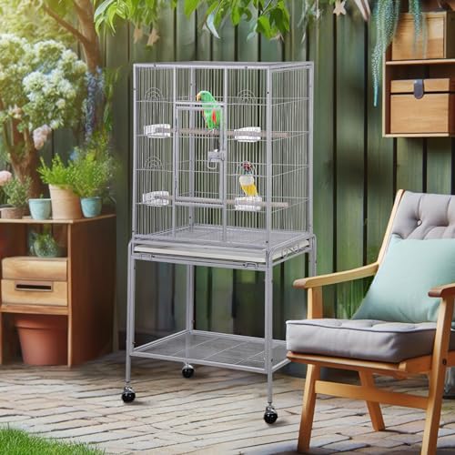 53 Inch Bird Cage (White)