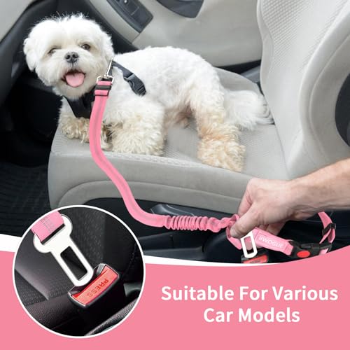Dog Seat Belt for Car (Pink)