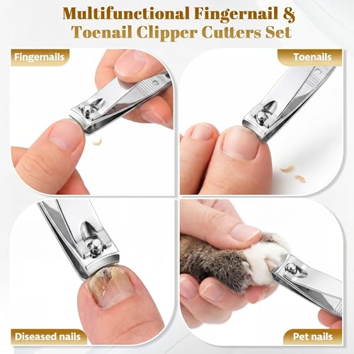 Rustproof Stainless Steel Nail Clippers Bulk (Flat Top)