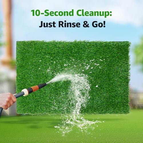 Artificial Grass Pee Pads for Dogs Puppy Potty Training to Pee and Poop (39.4" X 19.7")