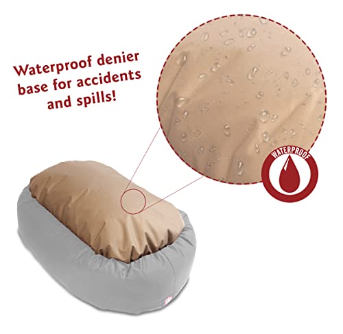 Suede Calming Dog Bed (Chocolate)