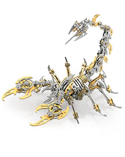 Scorpion 3D Metal Puzzles Kits for Adults Teens (Golden)