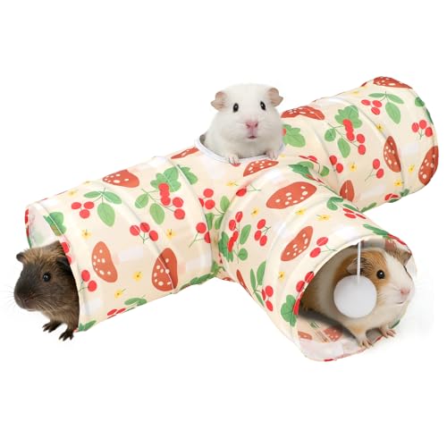 Guinea Pig Tunnel Hideout 3 (Cherry)