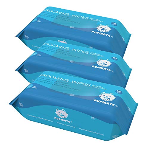 All Natural Pet Grooming Wipes (3 Packs-300 counts)