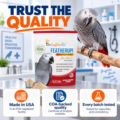 FeatherUp! Bird Molting Support & Feather Growth Supplement