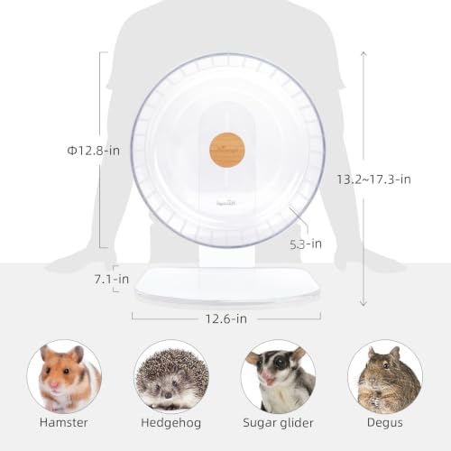 Super Silent Hamster Exercise Wheel (Extra Large / Transparent)