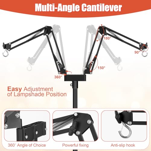 Dual Arm Reptile Lamp Stand