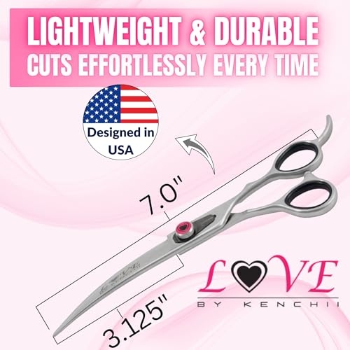 Love Dog Grooming Shears (7.0" Curved)