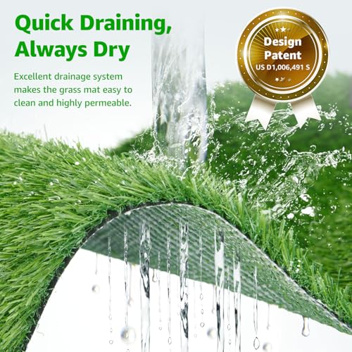 Portable Dog Grass Pad with Tray 20"x30" (20"x30")