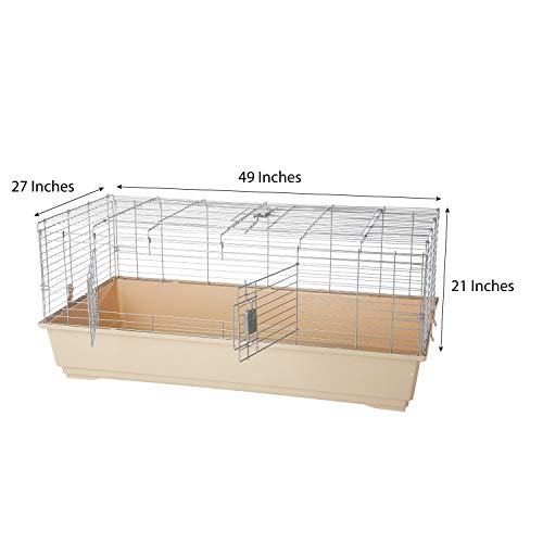 Top Access Small Animal Habitat for Rabbit (48.6"L x 26.6"W x 20.6"H)