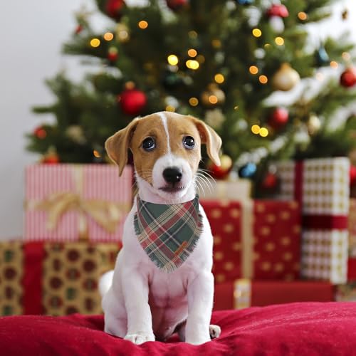 Christmas Dog Bandanas with Tassels Edges (Small / Christmas-1)
