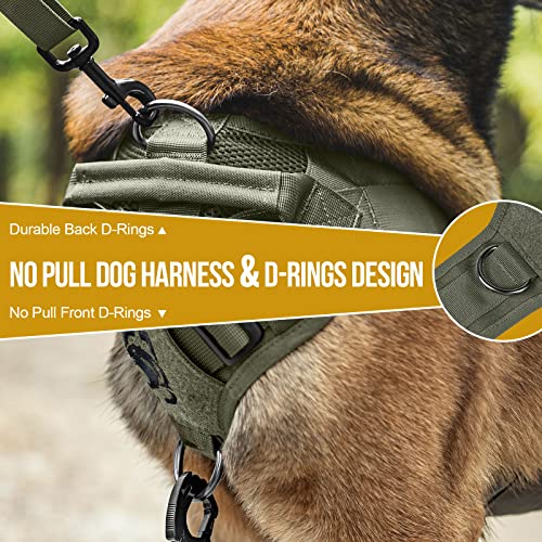 Tactical Dog Harness for Small Dogs (Green / S)