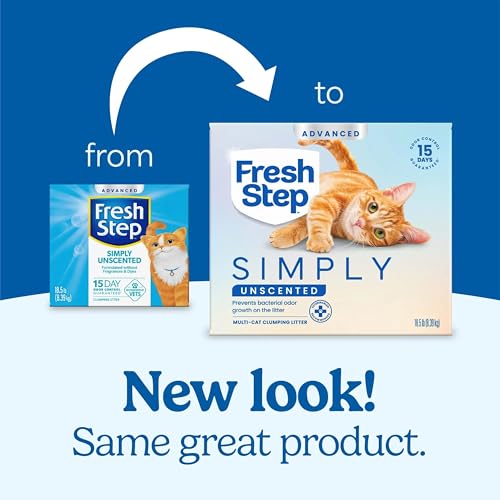 Advanced Simply Unscented Multi Cat Clumping Litter (New! Advanced Unscented / 18.5 lb (Pack of 2))
