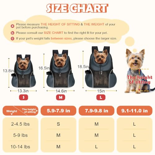 Pet Dog Carrier Backpack (Dark Gray)