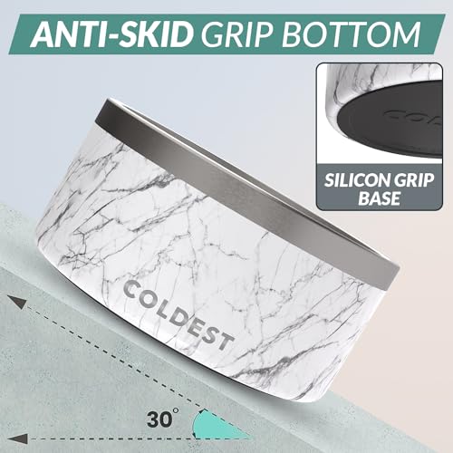 Coldest Dog Bowl (200 oz / Carrara Marble)