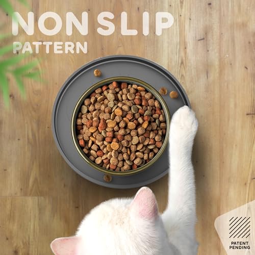 Dog Food Mat Round 10" (10" Round / Gray)
