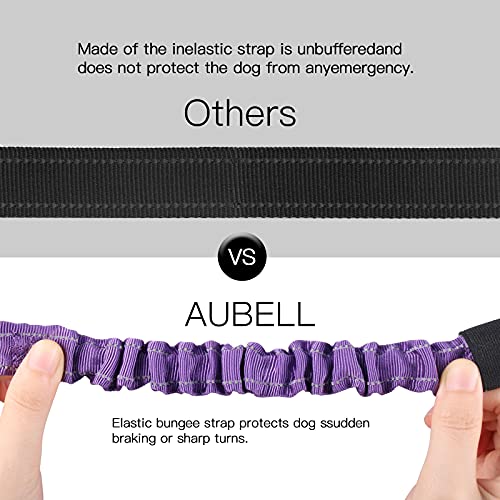 Dog Seat Belt for Car (Set Black+Purple)