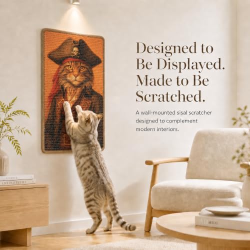 Art Sisal Cat Scratcher Mat (Explorer Cat)
