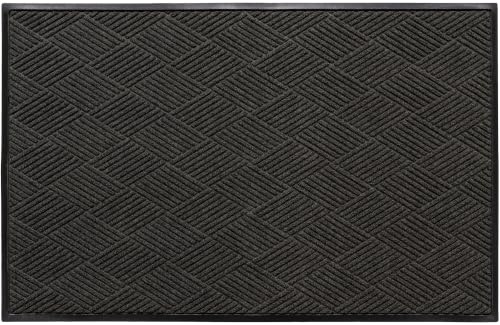 Diamonds Front Door Mat Indoor Outdoor Entrance (Extra Large 45.5"x70.5" (4’x6’) / Charcoal)