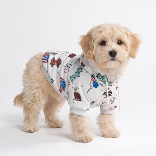 Dog Hoodie Buttery (USA Grey / Medium)