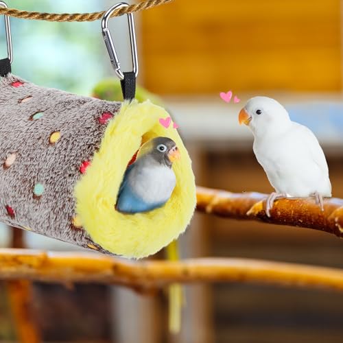 Small Winter Warm Bird Nest House with Support Board for Cage (Small)