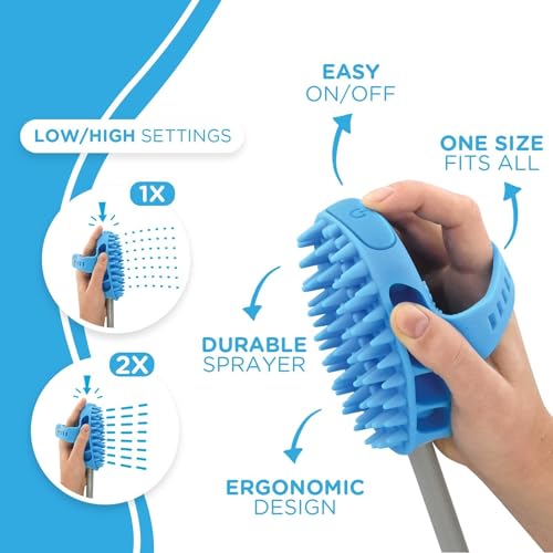 Dog Bath Brush Pro & Dog Shower Attachment (Large)