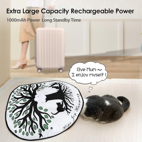 Cat Toys for Indoor Cats 4 in 1 Interactive Automatic Cat Toys for Bored Indoor Adult Cats Kitten Toy Rechargeable 8 Hole Mice Whack