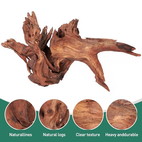 Natural Extral Large Driftwood for Aquarium Decor (Mopani driftwood （14-18 inch pack of 2）)