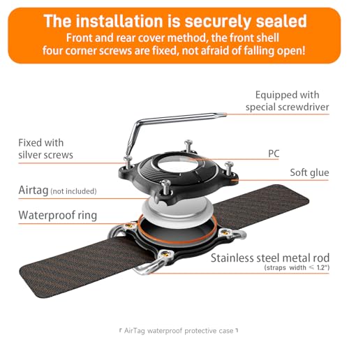 IPURLAR for Airtag (BLACK 2 PACK)