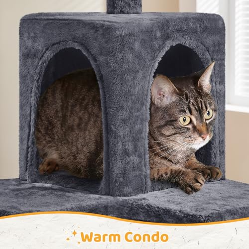 54in Cat Tree (Dark Gray)