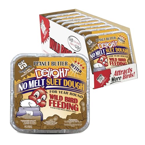 Peanut Butter Delight No Melt Suet Dough (11.75 Ounce (Pack of 8) / Peanut Butter, 8 Pack)