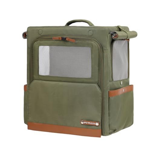 Cat Backpack Carrier for Large Cats (Green)