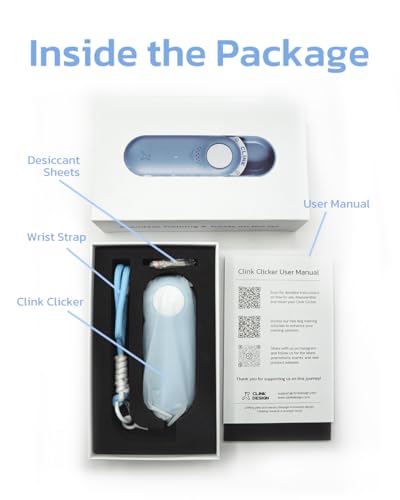 Dog Training Clicker & Dog Clicker with Treat Storage (Blue)