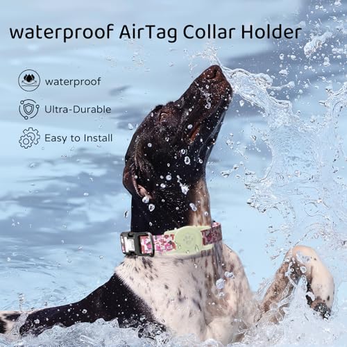 IP68 Waterproof AirTag Holder for Dog Collar (Luminous)
