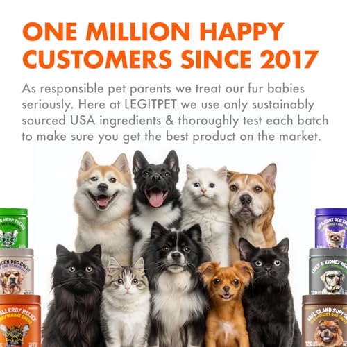 Allergy Relief Chews for Dogs & Immune & Digestive Supplement with Wild Salmon Oil Kelp Colostrum Turmeric Probiotics & Bee Pollen for Seasonal Allergies Anti Itch (Allergy / 120)