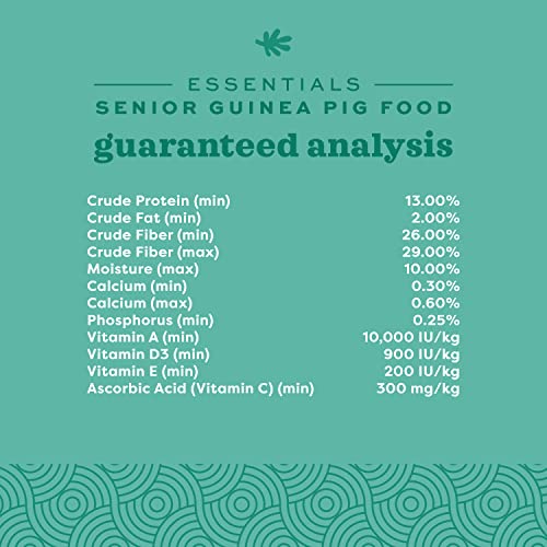 Essentials Senior Guinea Pig Food (4 Pound (Pack of 1))